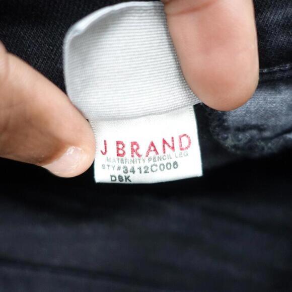 J Brand Jeans Women's 27 Black Zip Fly 5-Pockets Low-Rise Dark‎ Wash Skinny-Leg - Picture 5 of 9